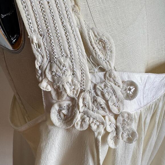 STELLA McCARTNEY Ivory Silk and Lace Cottage Core Tank Top - Picture 8 of 11